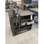 Steel Bench, fitted 130mm jaw engineers bench vice Please read the following important notes:- ***