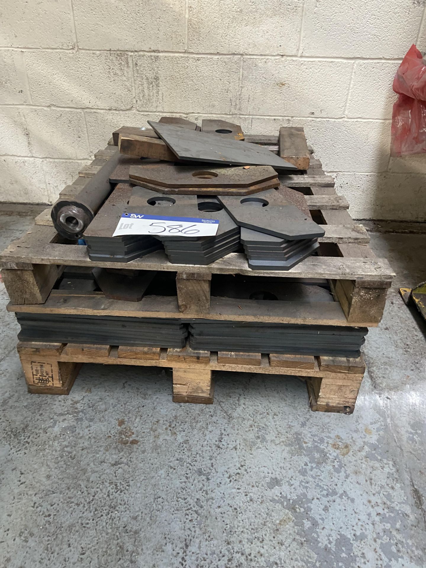 Steel Press Work-in-Progress Components, on two pallets in one stack Please read the following - Image 2 of 2