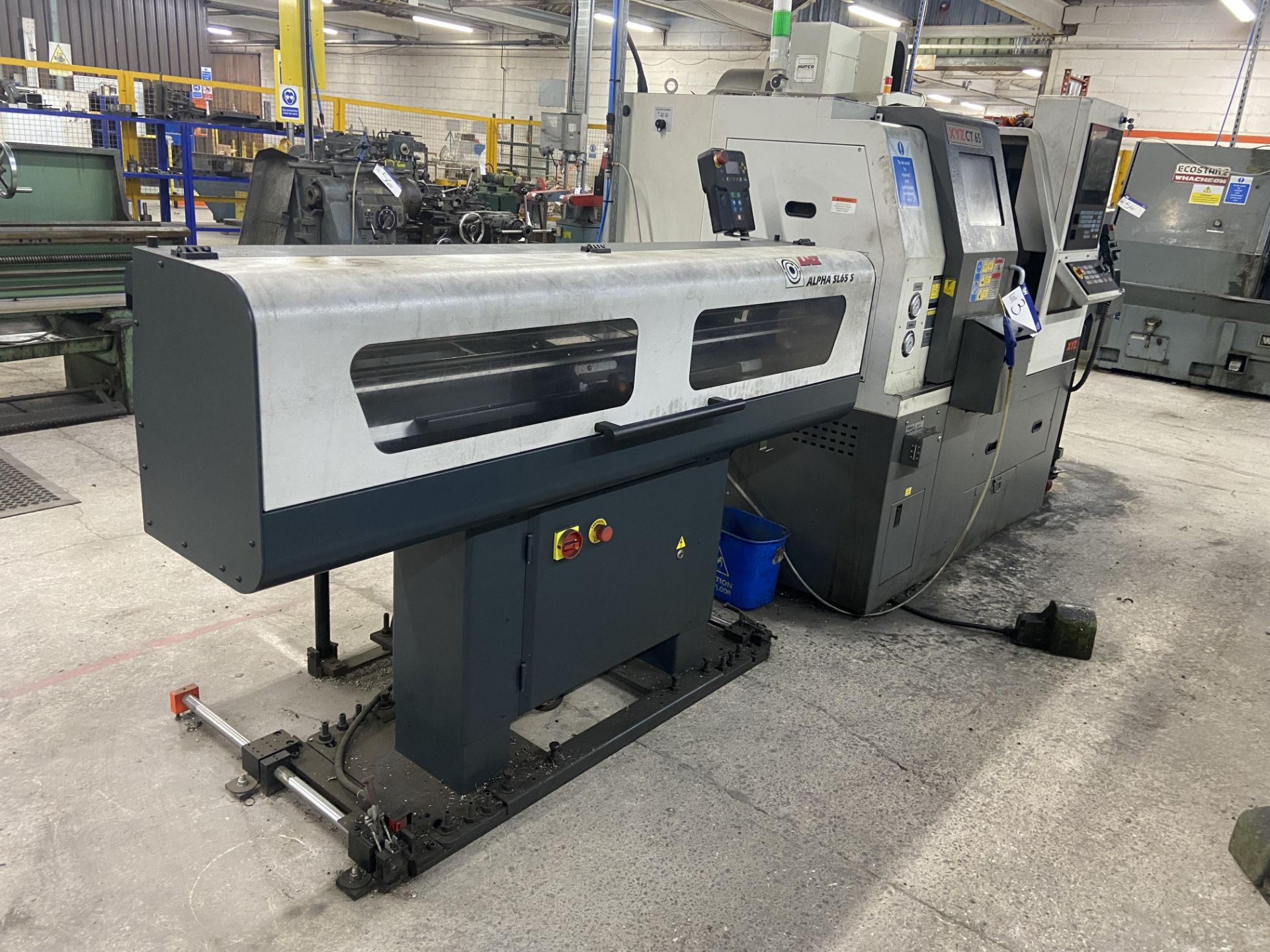 XYZ COMPACT TURN 65 BAR FEED CNC LATHE, serial no. STA20110, year of manufacture 2018, with LNS - Image 2 of 12