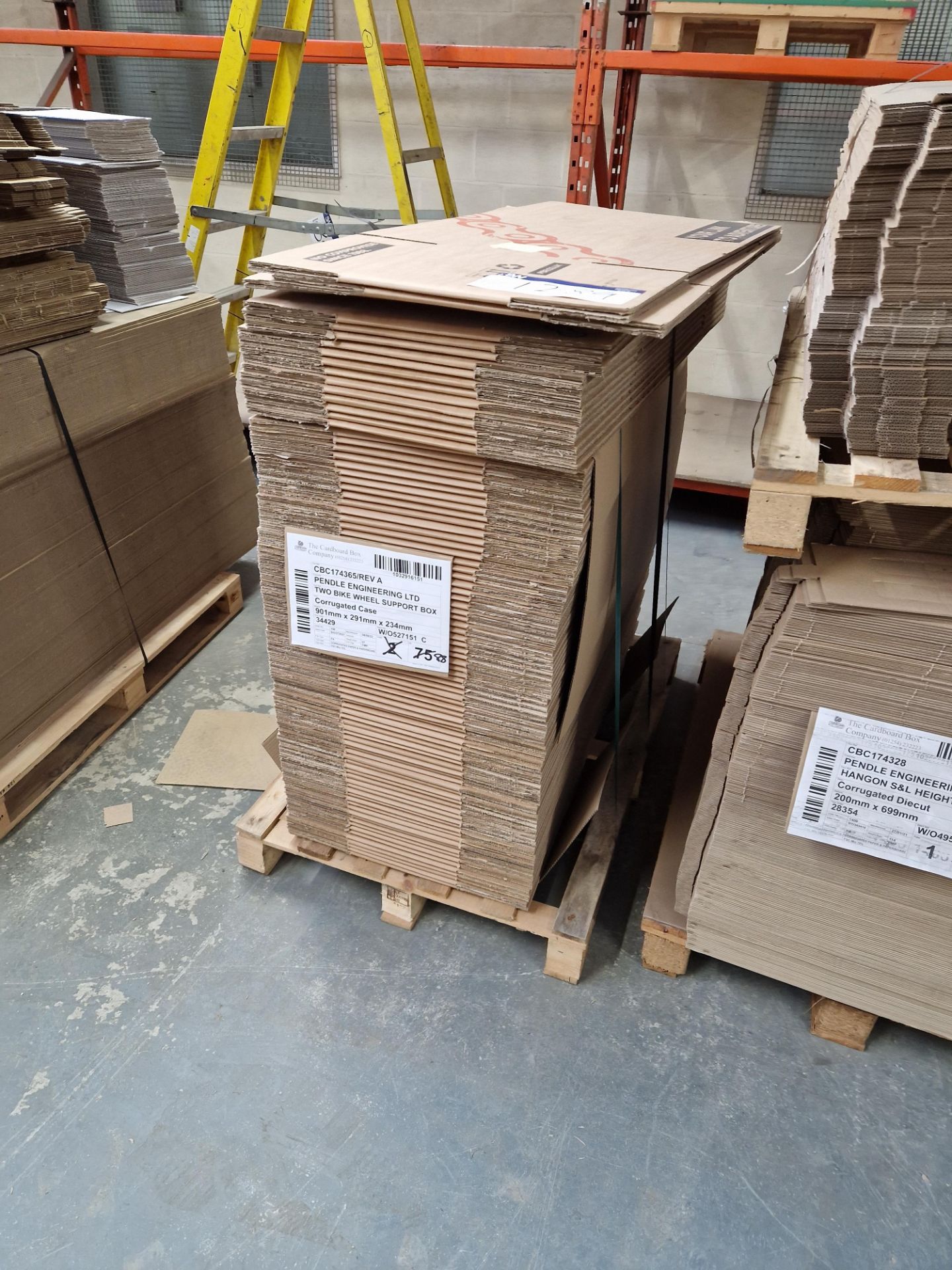 Three Pallets of Branded Flat Packed Cardboard Boxes and Dividers Please read the following - Image 2 of 4