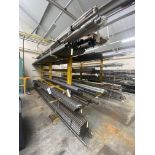 Mainly Tube Steel & Stainless Steel Stock, on five tiers of one side of stock rack, up to approx. 6m