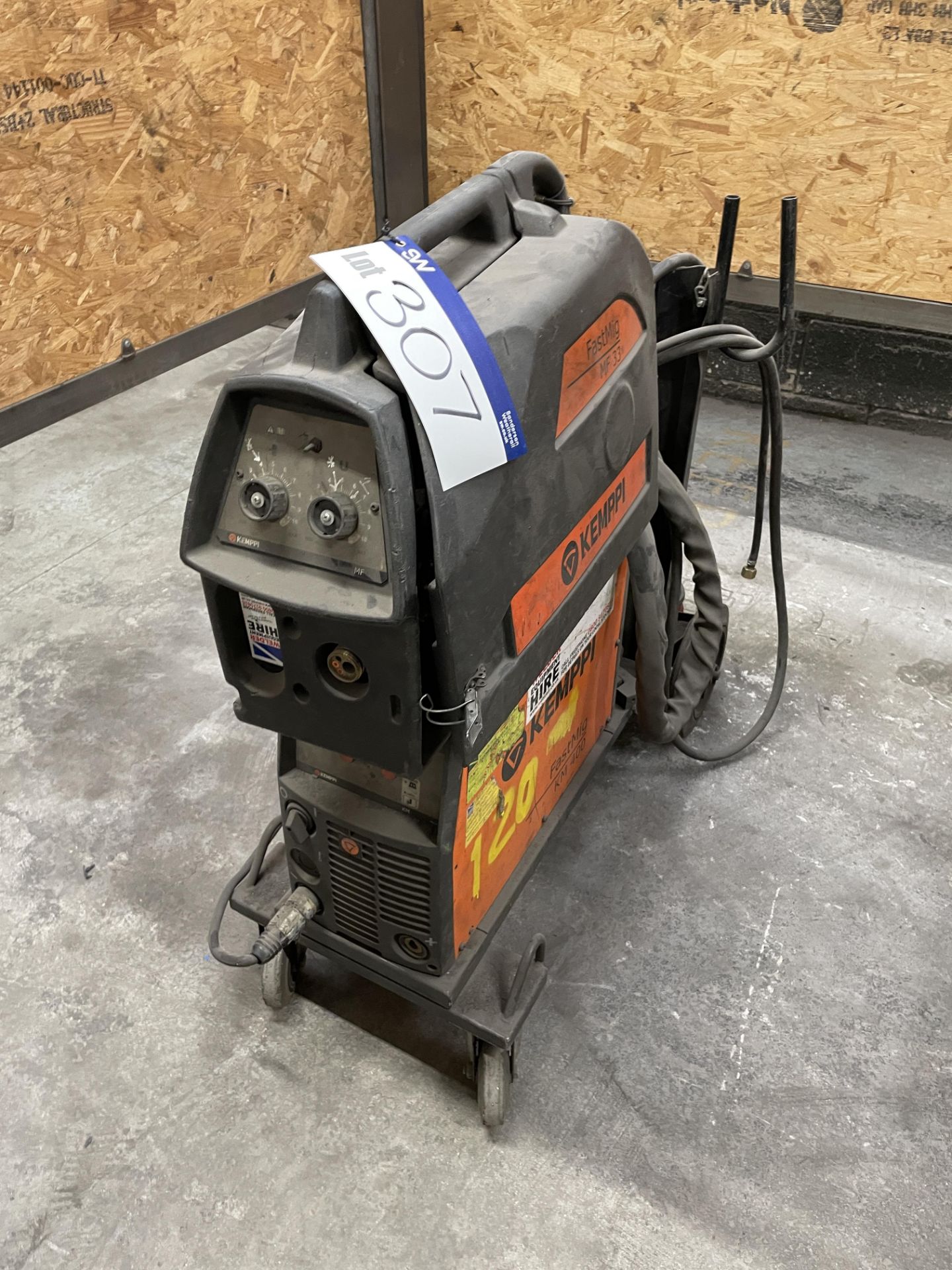 Kemppi Fast Mig KM400 Mig Welder, with Fast Mig MF 33 wire feed unit, 440V Please read the following