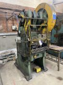 Butterley 50ton Inclinable Power Press, serial no. 77534, with platen approx. 700mm x 450mm Please
