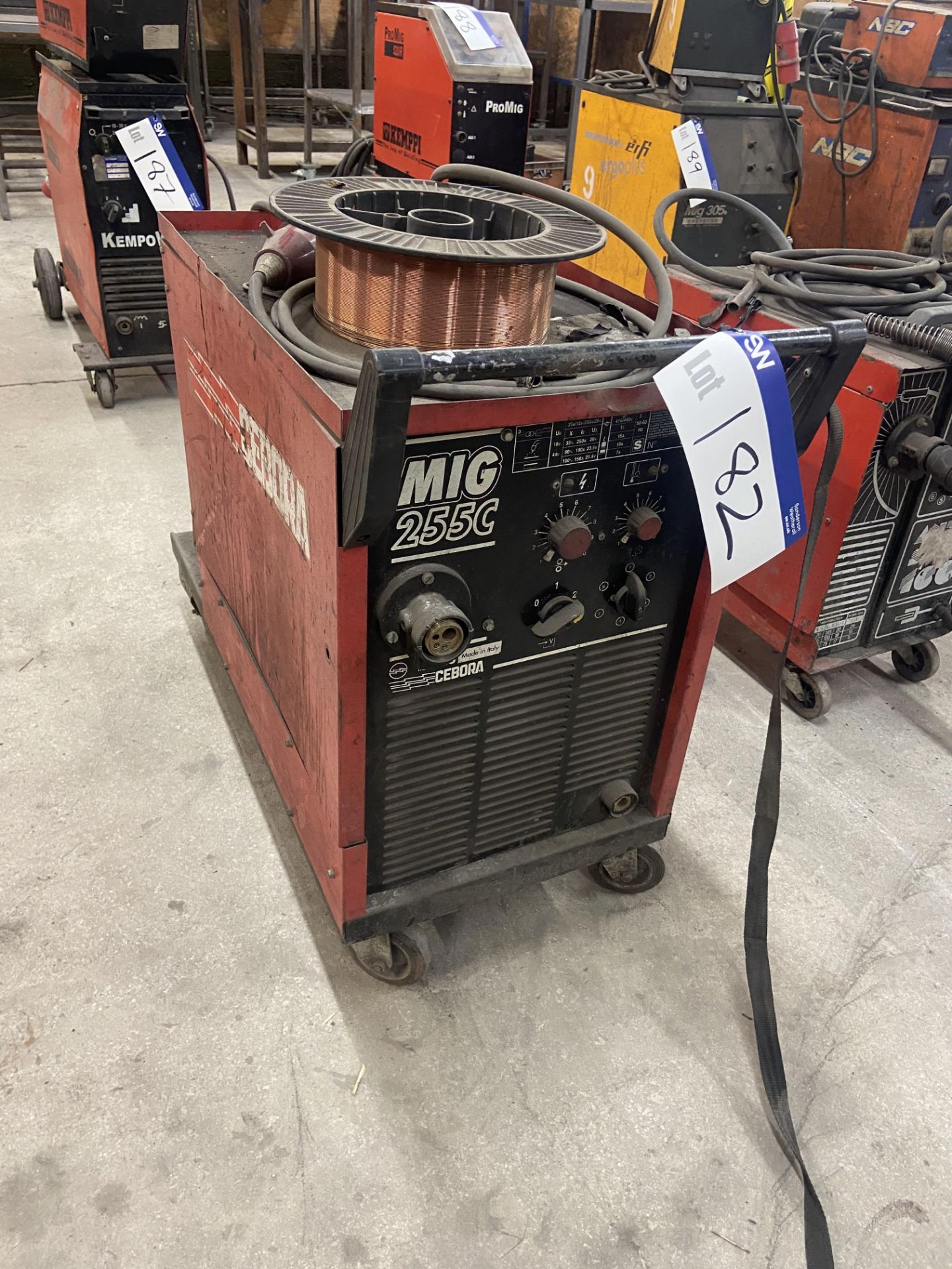 Cebora Mig 255C Welding Equipment (may require attention) Please read the following important