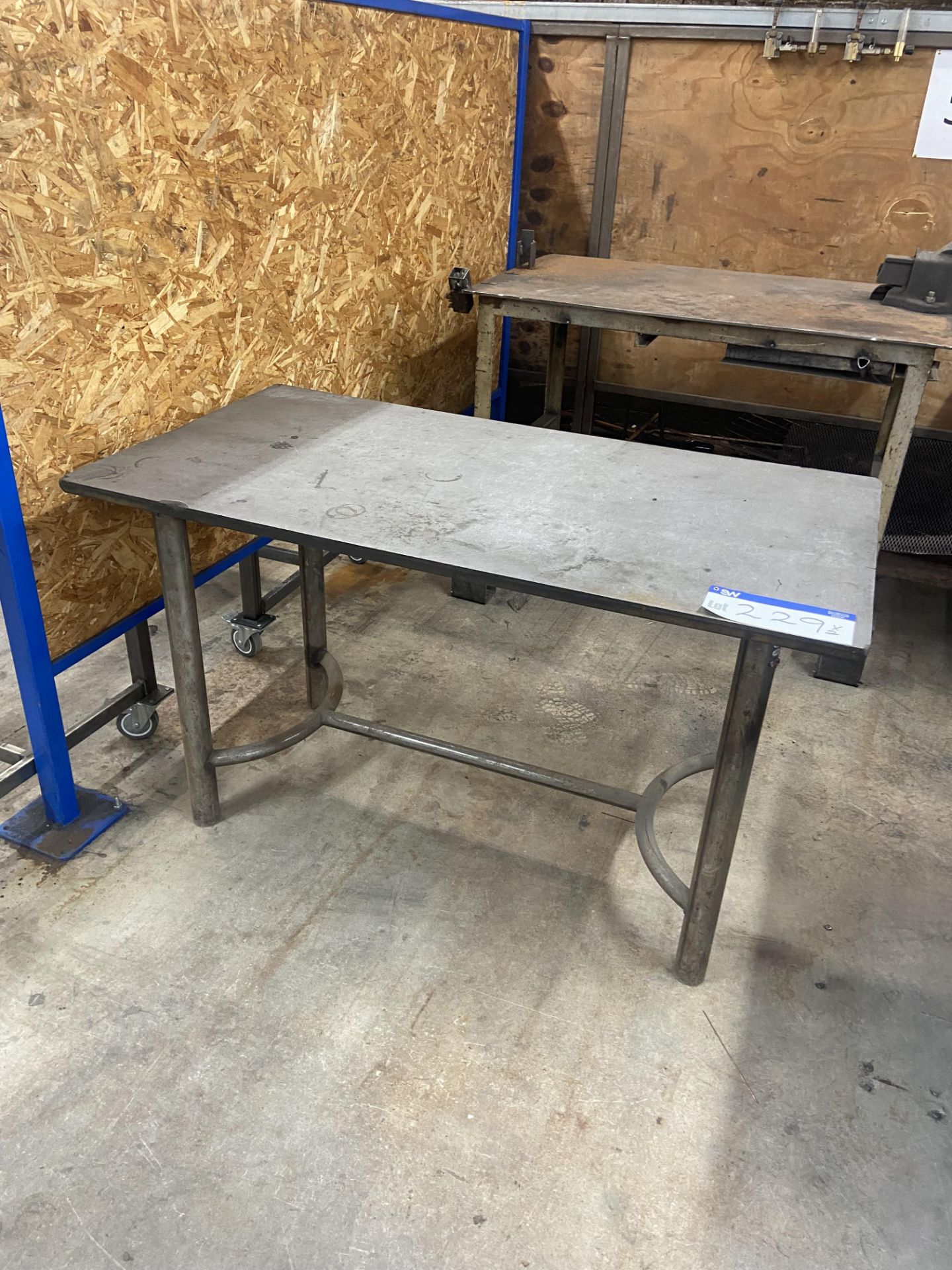 Two Assorted Steel Benches Please read the following important notes:- ***Overseas buyers - All lots - Image 2 of 3