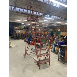 Nine Rise Mobile Warehouse Ladder Please read the following important notes:- ***Overseas buyers -