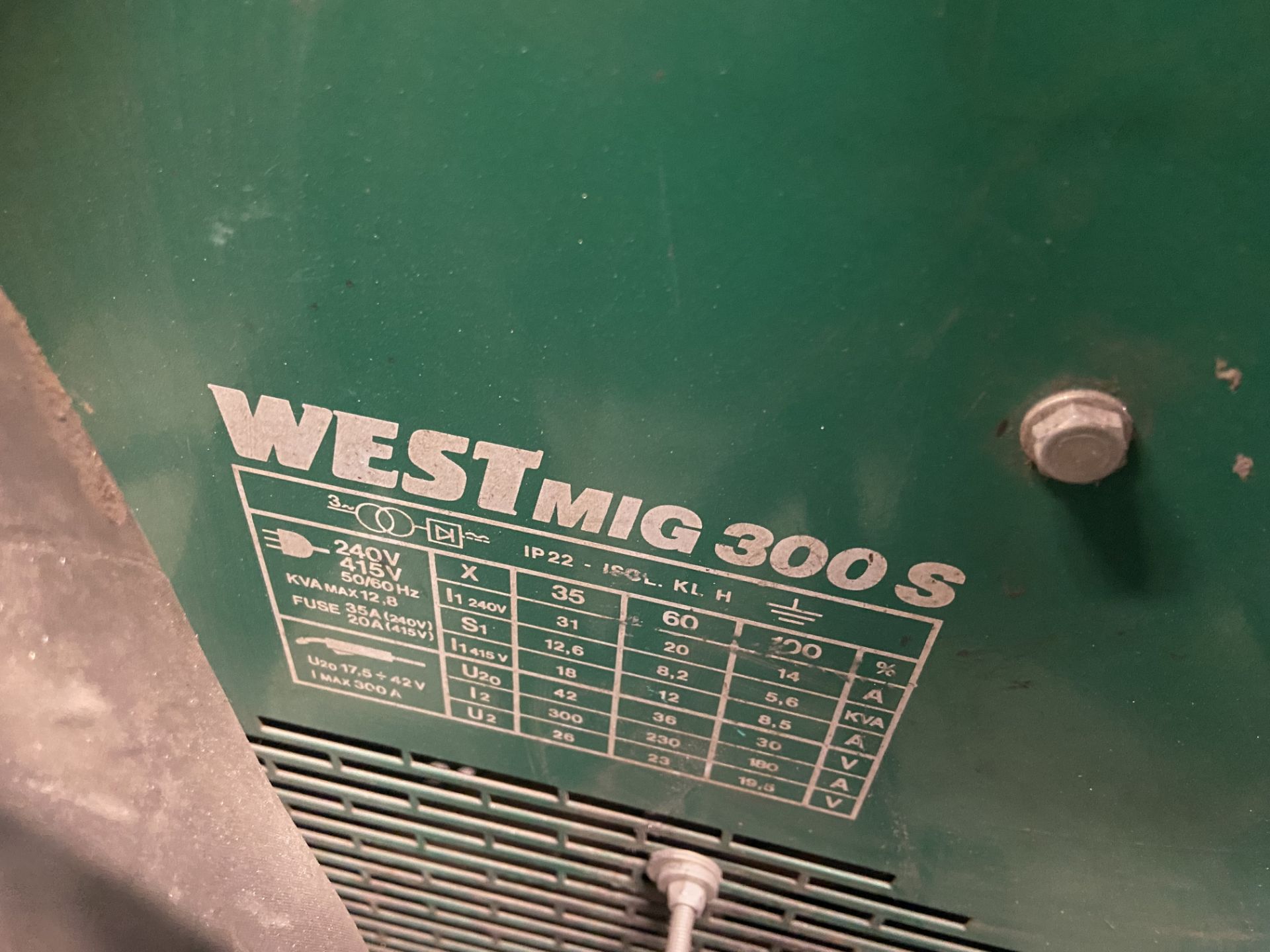 West Mig 300S Mig Welding Set, with Mach2 wire feed unit Please read the following important notes:- - Image 3 of 3