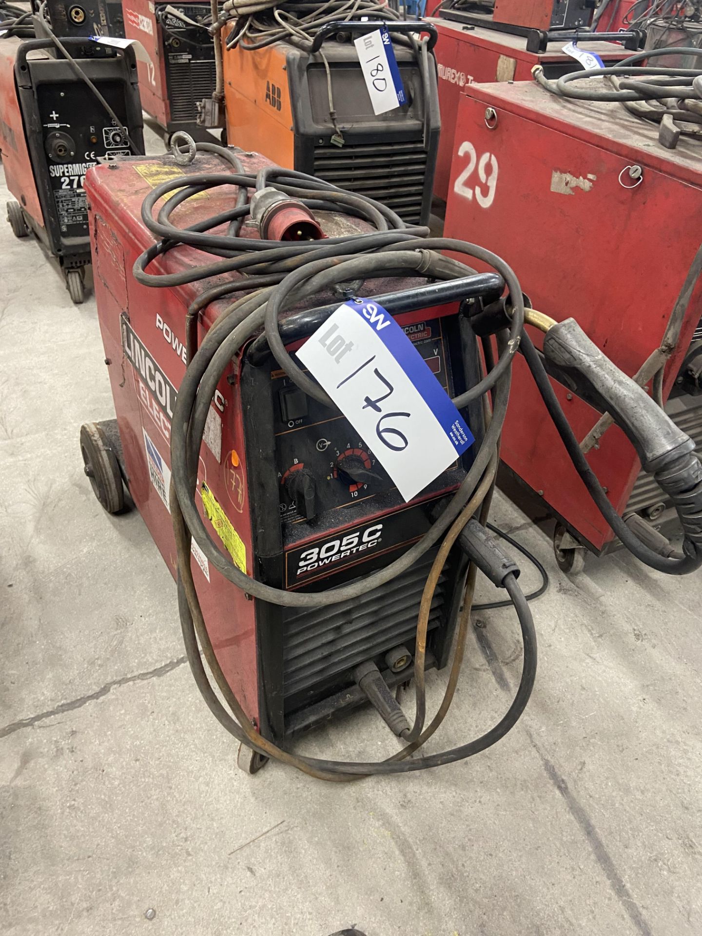 Lincoln Electric 305C Powertec Welding Equipment (may require attention) Please read the following