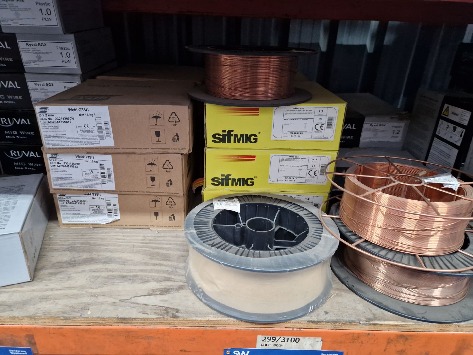 Quantity of Welding Wire, including 0.8PLW, 1.0PLW, WeldG35I1, Ryval SG2, SifmigSG2, etc Please read - Image 3 of 5