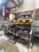Assorted Power Press Tooling, with single bay two tier rack Please read the following important