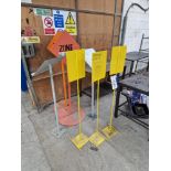 7 Various Sign Stands Please read the following important notes:- ***Overseas buyers - All lots