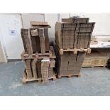 Two Pallets of Branded Flat Packed Cardboard Boxes and Dividers Please read the following