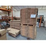Two Pallets of Branded Flat Packed Cardboard Boxes and Dividers Please read the following