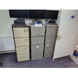 Three 4 Drawer Filing Cabinets Please read the following important notes:- ***Overseas buyers -