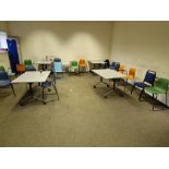 Four Mobile Desks and 20 Chairs Please read the following important notes:- ***Overseas buyers - All