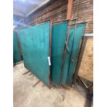 Four Assorted Steel Framed Welding Screens Please read the following important notes:- ***Overseas