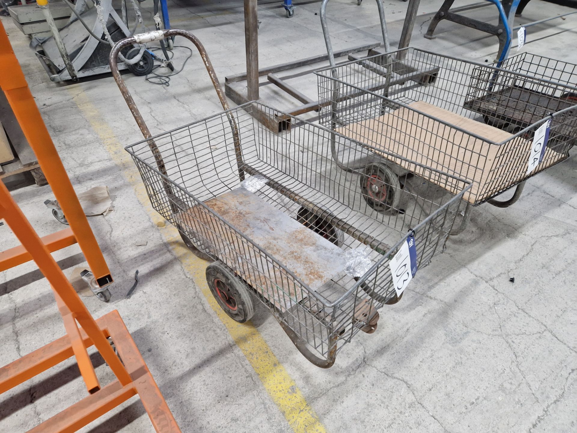 Wire Framed Trolley Please read the following important notes:- ***Overseas buyers - All lots are