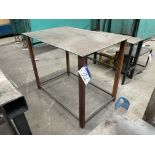 Steel Bench, approx. 1.25m x 800mm Please read the following important notes:- ***Overseas