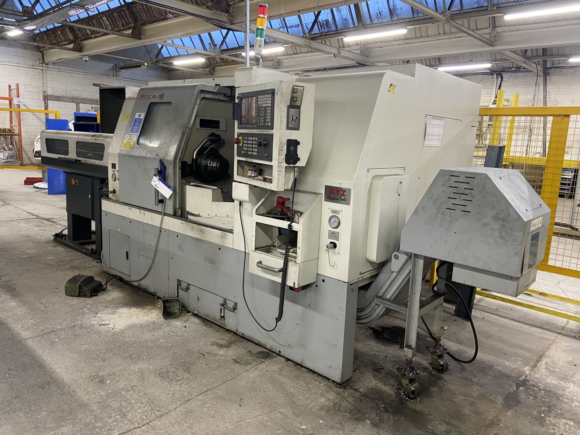 XYZ 320 LTY BAR FEED CNC LATHE, serial no. STN10133, year of manufacture 2013, with LNS A SL65S