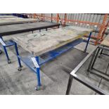 Two Tier Mobile Steel Table, Approx. 2.5m x 0.93m Please read the following important notes:- ***