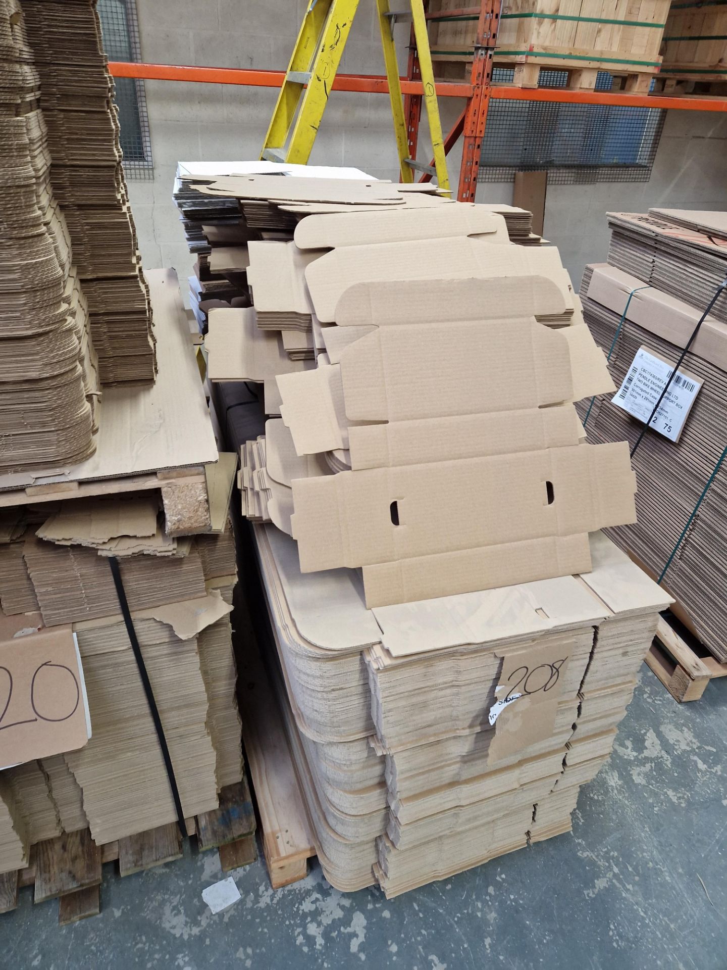Three Pallets of Branded Flat Packed Cardboard Boxes and Dividers Please read the following - Image 2 of 4
