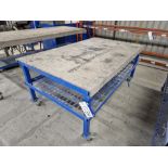 Two Tier Mobile Steel Table, Approx. 2.0m x 1.2m Please read the following important notes:- ***