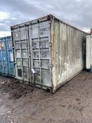 Steel Cargo Container, approx. 12m long x 2.7m high internal Please read the following important