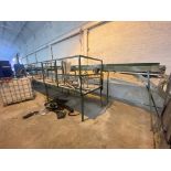 Fabricated Steel Framed Picking Platform, approx. 12.3m long x 1.2m wide x 900mm high, with flat