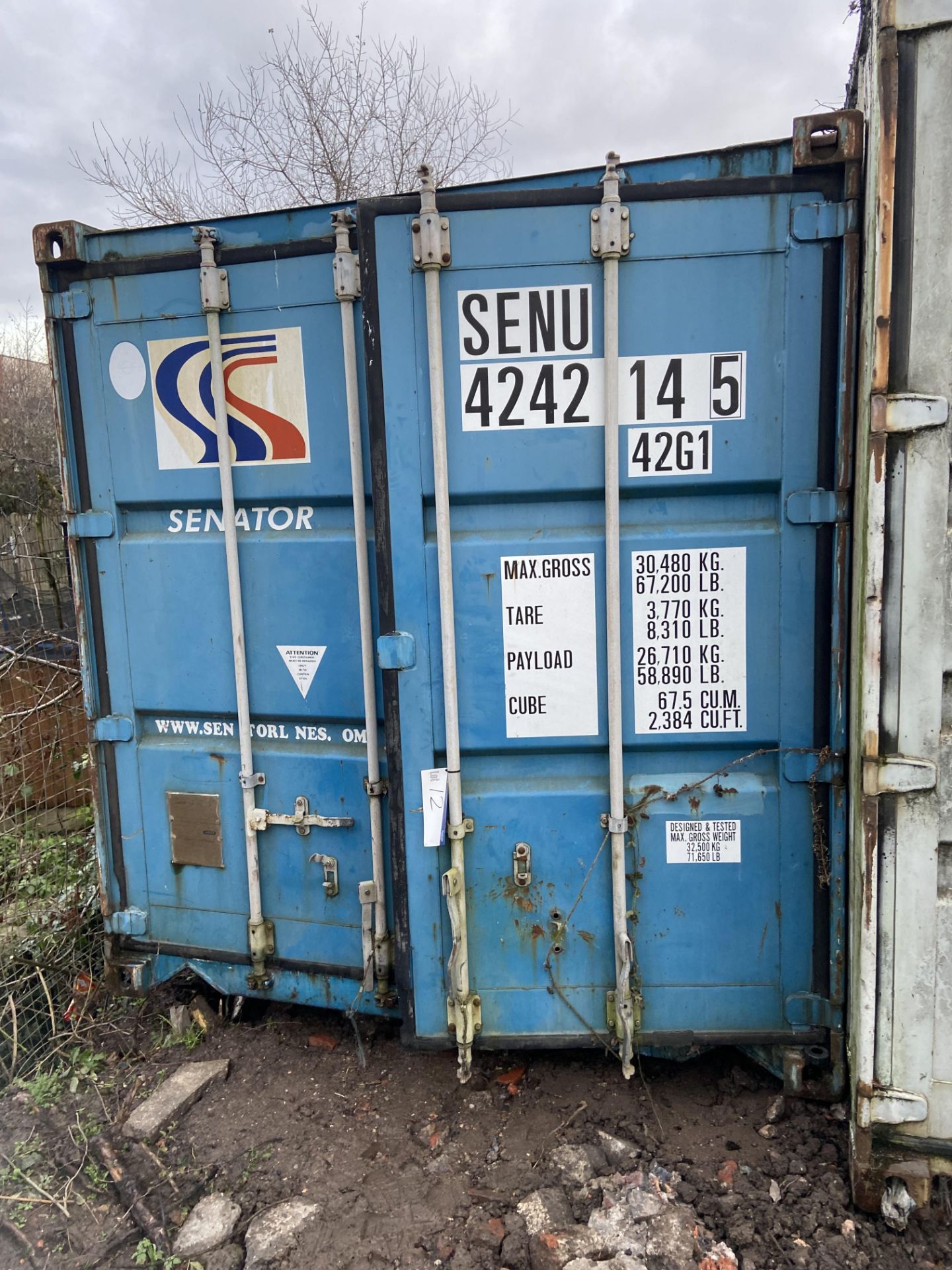 Steel Cargo Container, approx.. 12m long Please read the following important notes:- ***Overseas