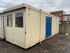 Portable Jackleg Office Building, approx. 7.4m long Please read the following important notes:- ***