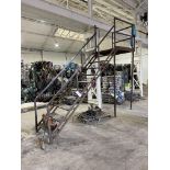 Welded Steel Access Staircase, approx. 2.75m high to platform Please read the following important