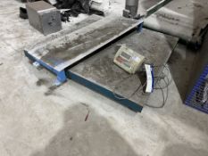 Loadcell Weighing Platform, approx. 1.25m x 1.25m, with digital readout and ramp Please read the