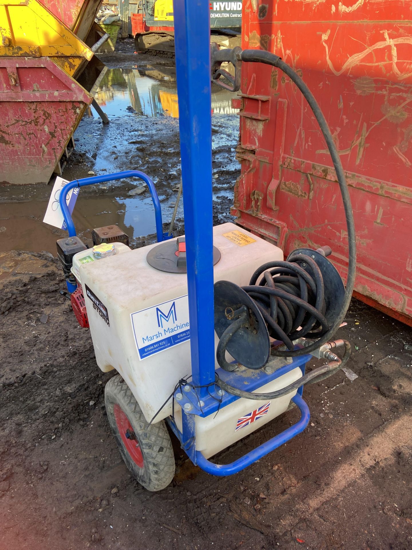 Dustcube Store Mobile Petrol Engined Pressure Washer, serial no. 1040206, 100kg (tank empty), with - Image 3 of 4