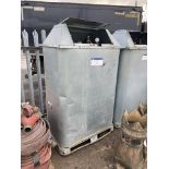 Schutz 1000 litre/ 275 gallon nominal volume Galvanised Steel Tank, overall size approx. 1.15m x