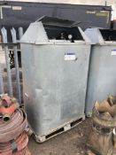 Schutz 1000 litre/ 275 gallon nominal volume Galvanised Steel Tank, overall size approx. 1.15m x