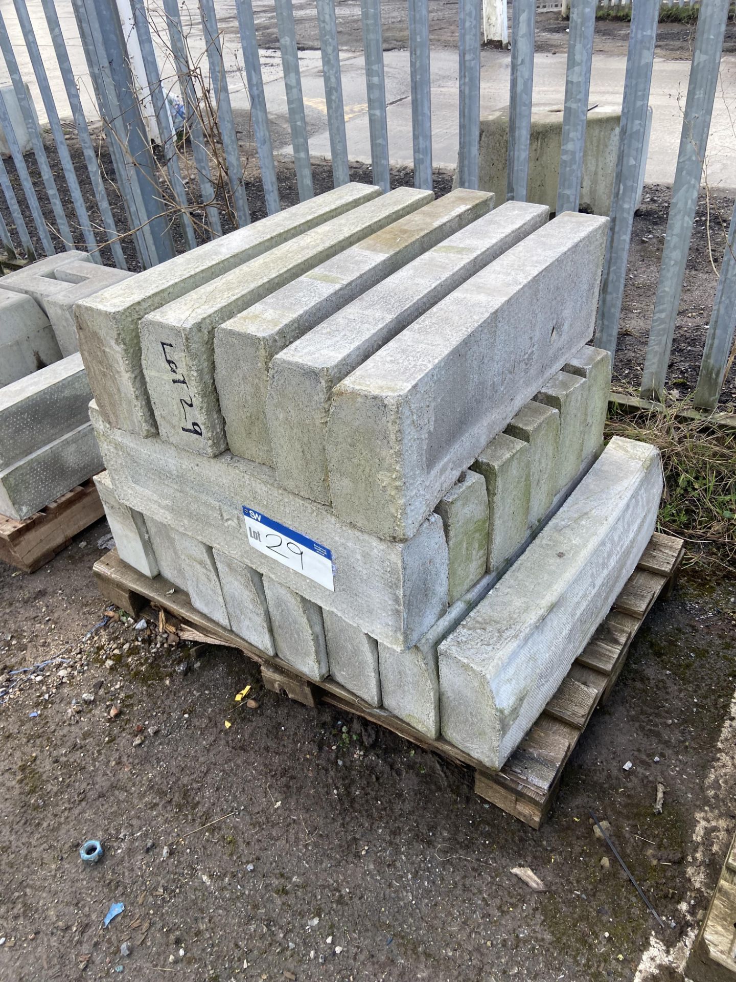 Curb Stones, on one pallet Please read the following important notes:- ***Overseas buyers - All lots - Image 2 of 2