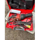 Hilti Portable Electric Reciprocating Saw, in case, 110v Please read the following important notes:-