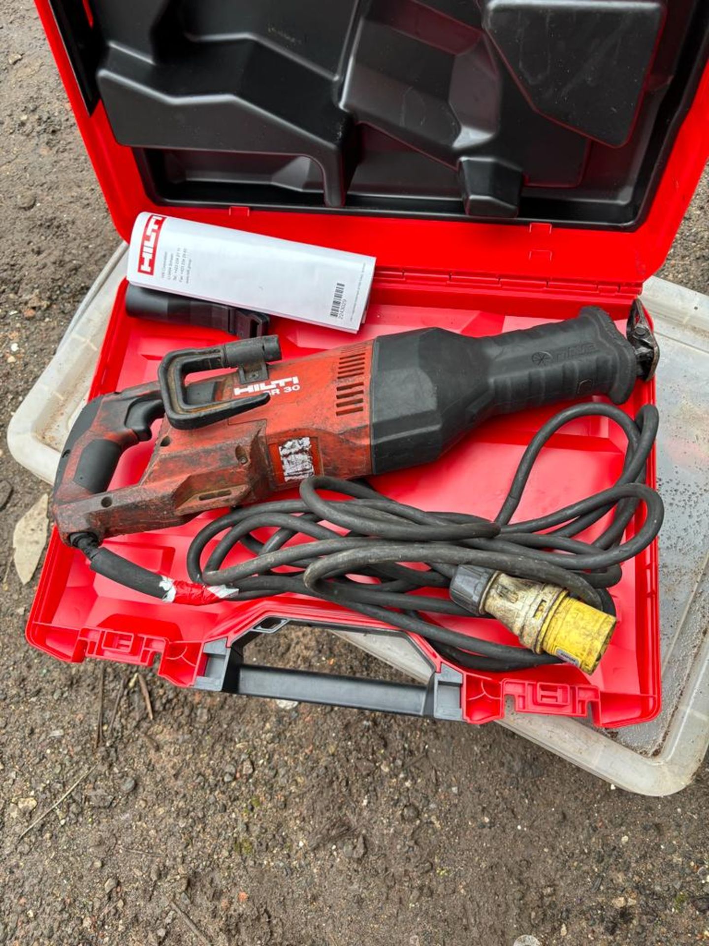 Hilti Portable Electric Reciprocating Saw, in case, 110v Please read the following important notes:-