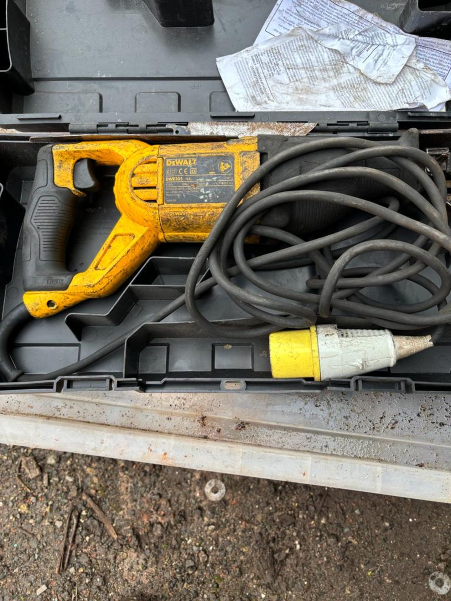 DeWalt DWE305 Portable Electric Reciprocating Saw, 110V Please read the following important