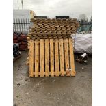 Approx. 60 Timber Pallet Racking Shelf Panels, each approx. 1.25m x 1.1m Please read the following