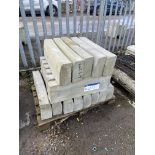 Curb Stones, on one pallet Please read the following important notes:- ***Overseas buyers - All lots