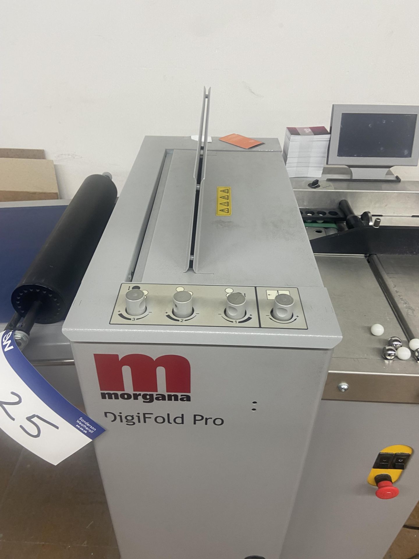 Morgana 1708203S Digifold Pro FOLDER, serial no. 601750, 230V (please note this lot is situated on - Image 3 of 5