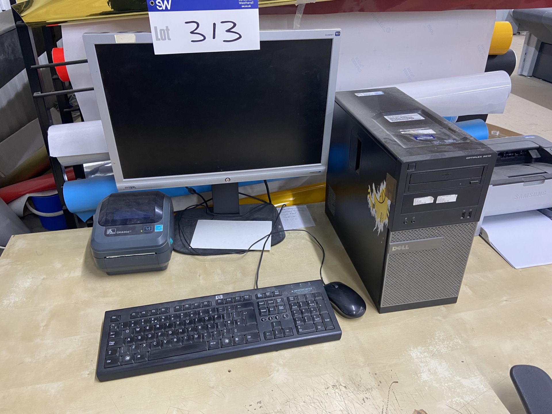 Dell OptiPlex 3010 Personal Computer (hard disk formatted), with flat screen monitor, keyboard, - Image 2 of 4