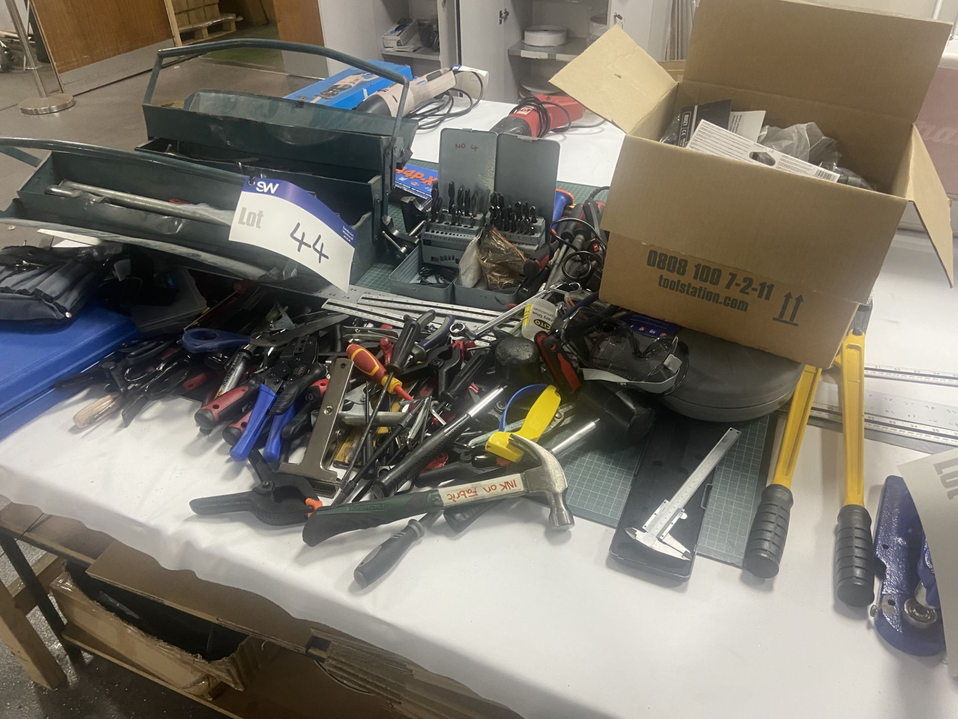 Assorted Hand Tools, including crimps, screwdrivers, hammers, drill bits and tool boxes Please - Image 3 of 3