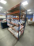 Single Bay Five Tier Stock Rack, approx. 1.95m x 1m x 2.3m high (contents excluded – reserve removal