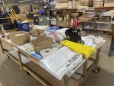 Quantity of Health & Safety Equipment, including steel toe cap boots, signage, Perspex boards,