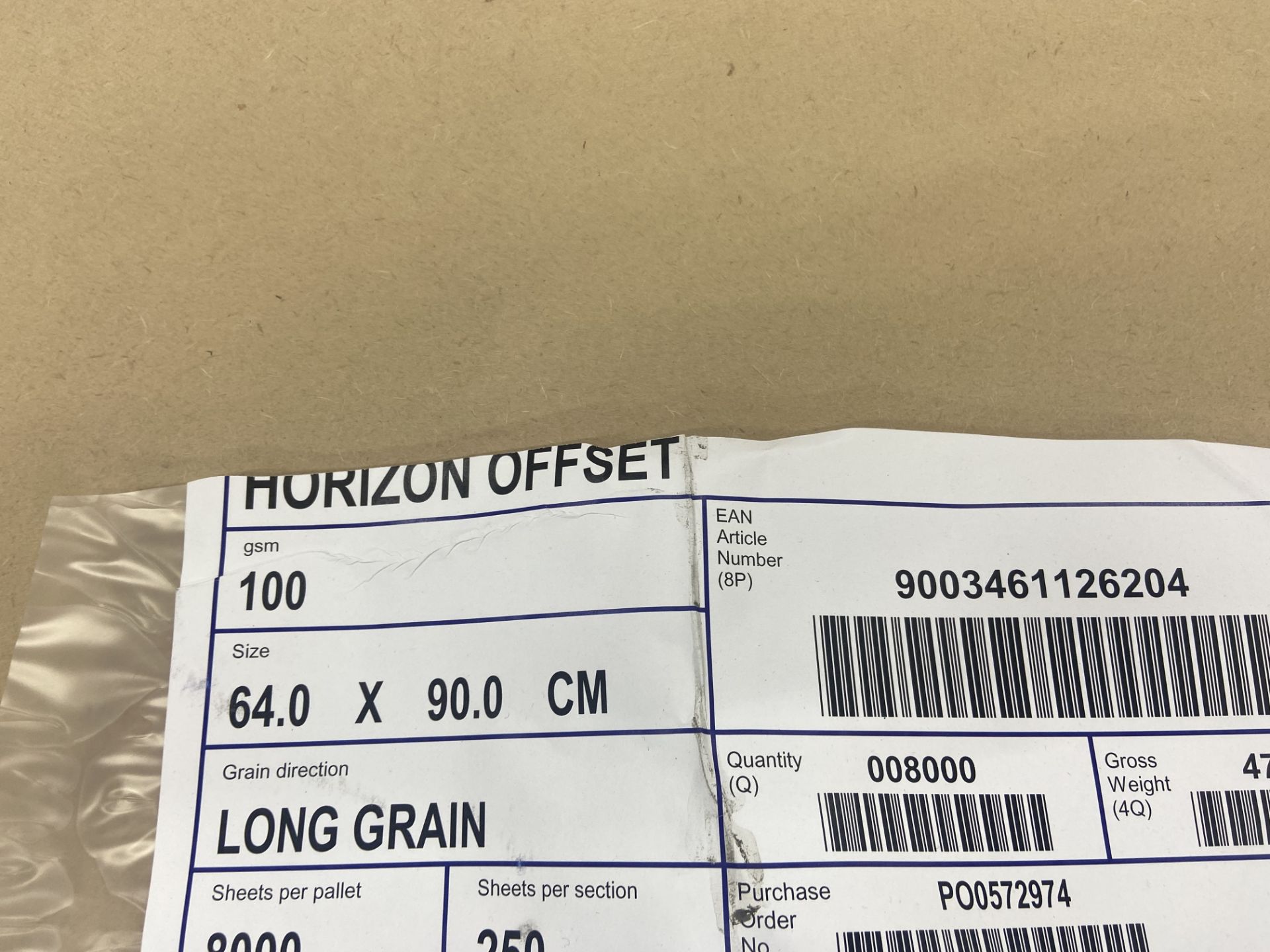 Part Pallet of Horizon Offset Paper, 90cm x 64cm Please read the following important notes:- *** - Image 2 of 2