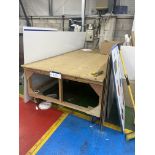 Mobile Timber Bench, approx. 3m x 1.5m Please read the following important notes:- ***Overseas