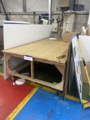 Mobile Timber Bench, approx. 3m x 1.5m Please read the following important notes:- ***Overseas