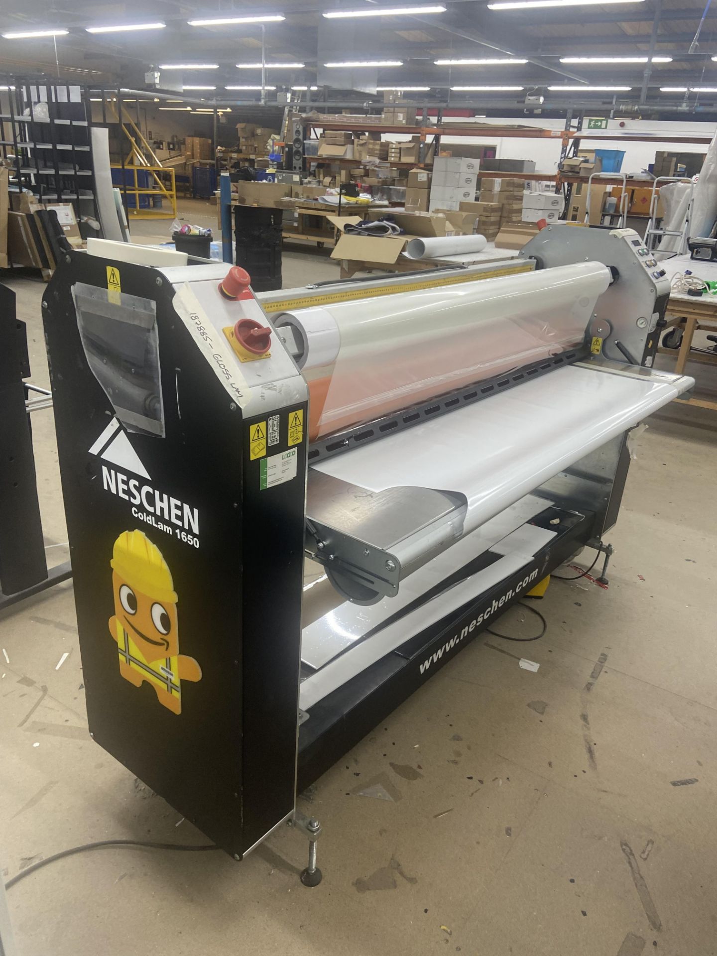 Neschen Coldlam 1650 Laminator, serial no. 6037409-145, year of manufacture 2017, 230V (please - Image 3 of 5